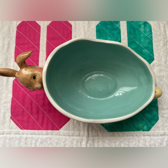 Easter Bunny & Chick Ceramic Bowl - Picture 7 of 12